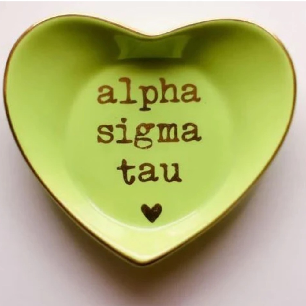 Alpha Sigma Tau Ceramic Ring Dish